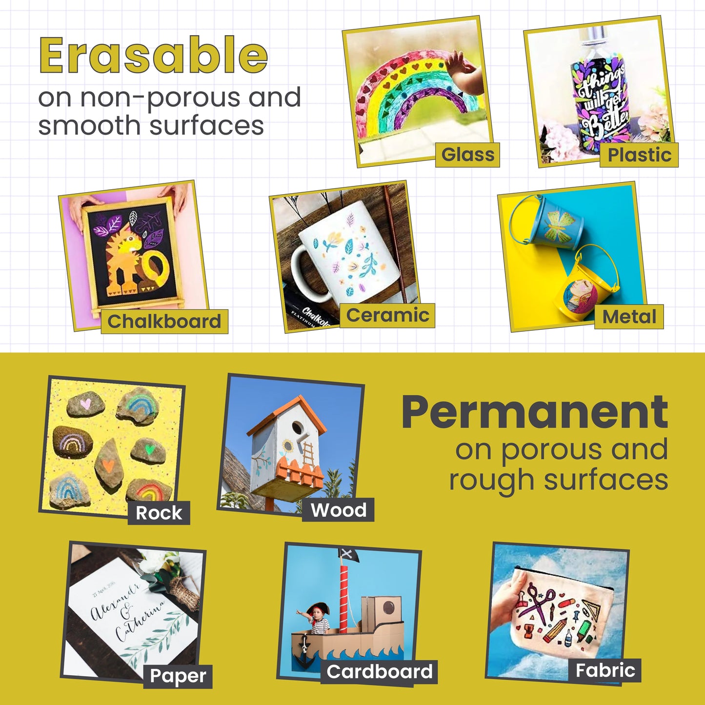 Window Chalk Markers | Pack of 2-15mm Jumbo Nib