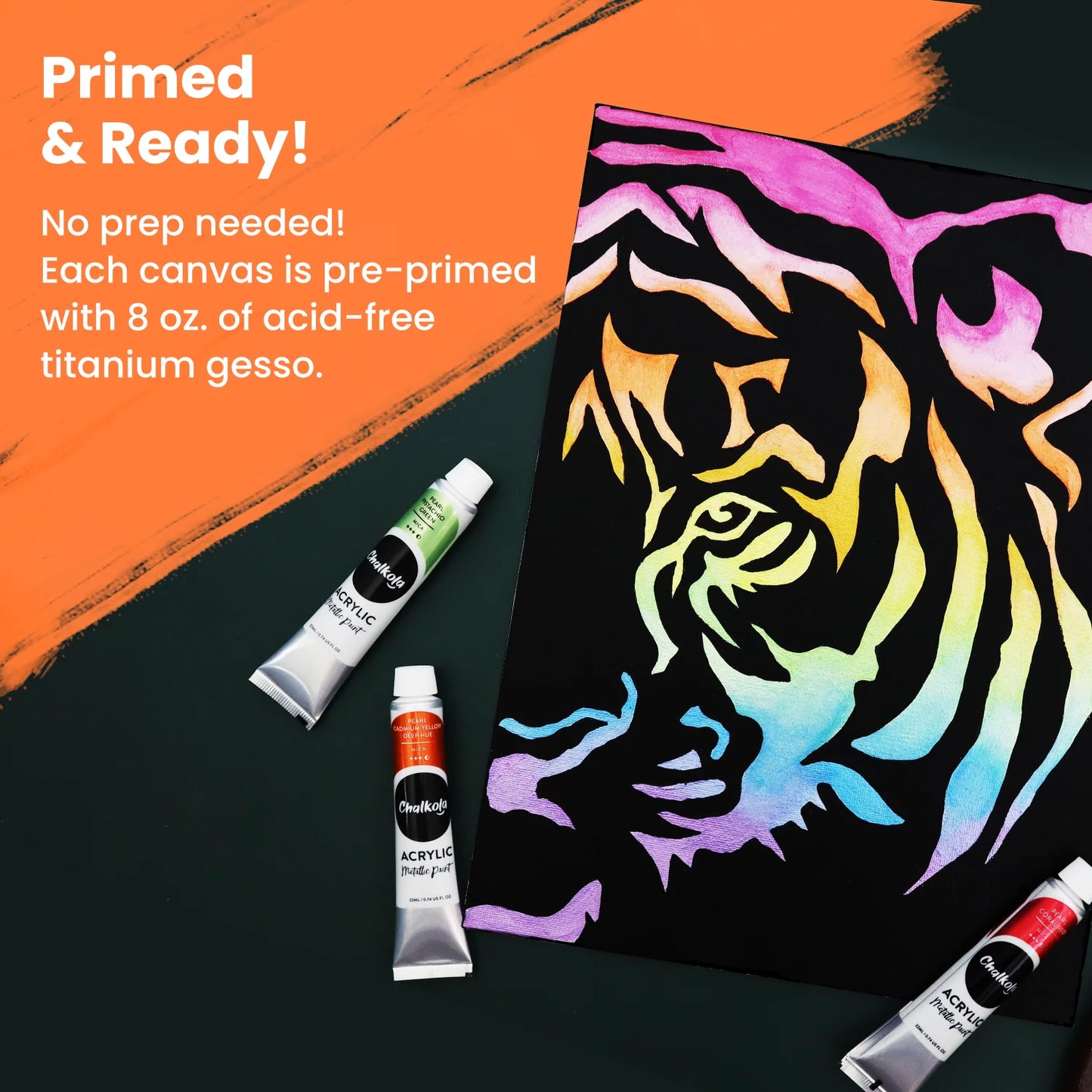 Black Paint Canvas Panels 8x10 inch (15 Pack)