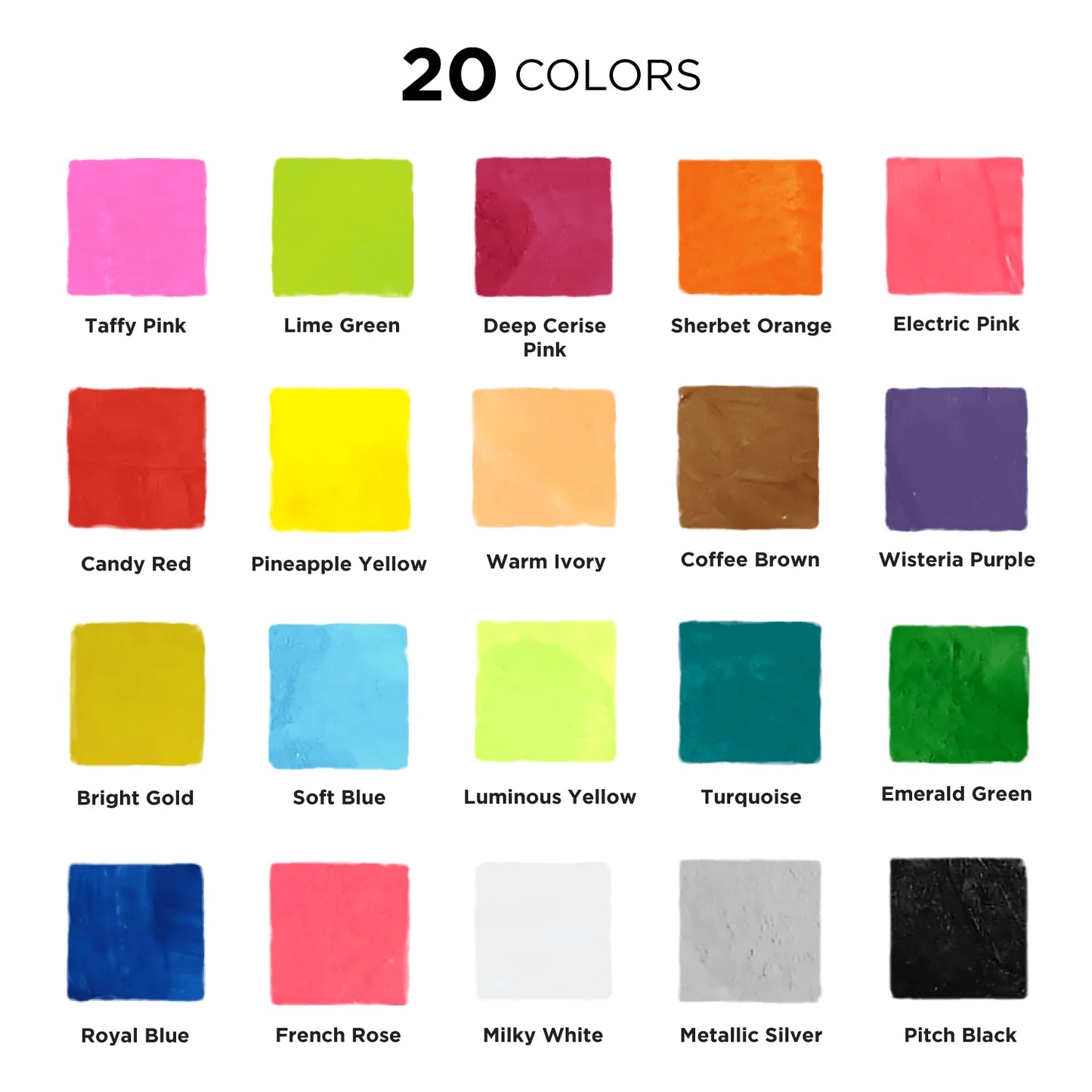 Bundle: Acrylic Paint Pens - 6 White + 6 Black + 20 Multi-Color