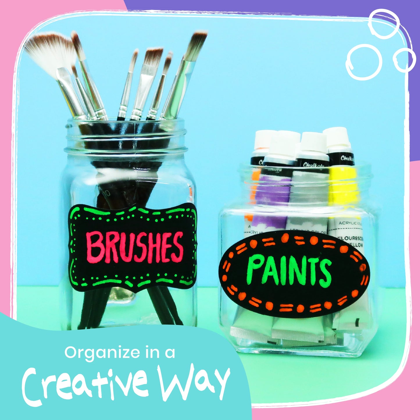Liquid Chalk Markers with Gold & Silver - 6mm Reversible Nib | Pack of 10