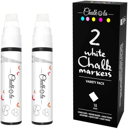 Window Chalk Markers | Pack of 2-15mm Jumbo Nib