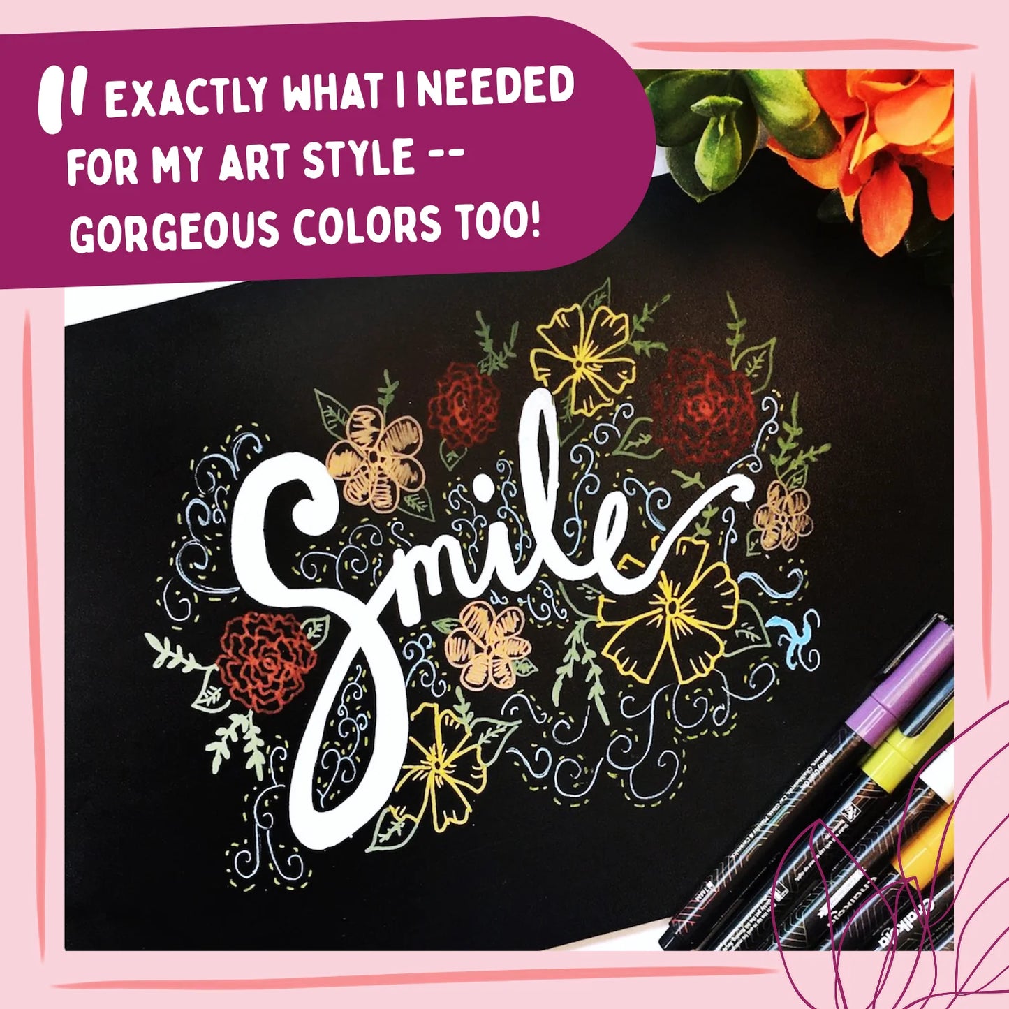 Classic Earthy Colors Chalk Markers with Reversible Nib (Pack of 8 Pens)
