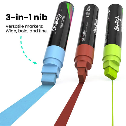 Bundle: Window Chalk Markers 15mm Nib - Neon & Classic Colors