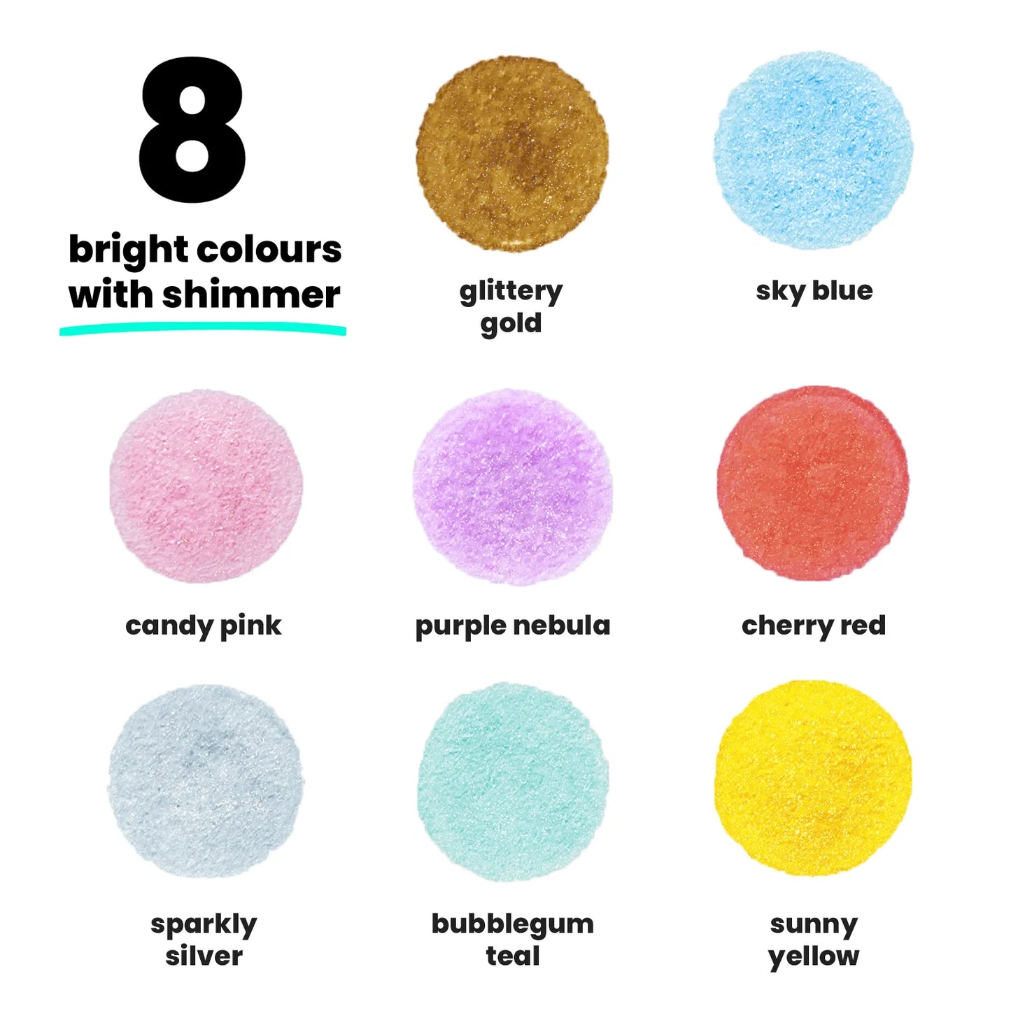 Bundle for Kids: 10 Neon + 8 Shimmer Washable Dot Markers