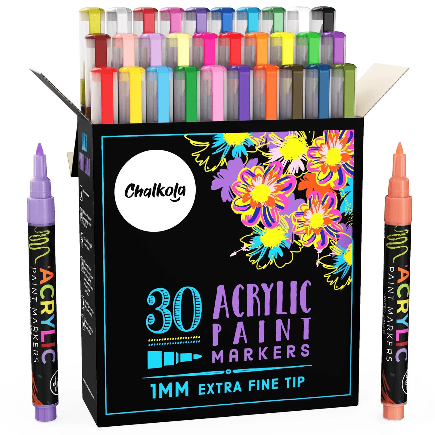 30 Acrylic Paint pens + 36 Watercolors + 28 Watercolor Brush Pens