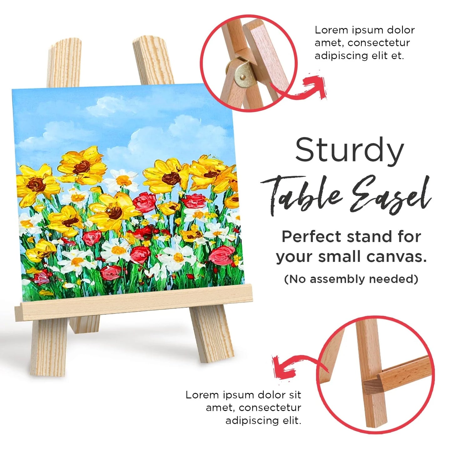 56 Pcs Canvas Painting Kit with 32 Paints (22ml), 10 Brushes, 10 Canvases, Tabletop Easel, Palette, Knife