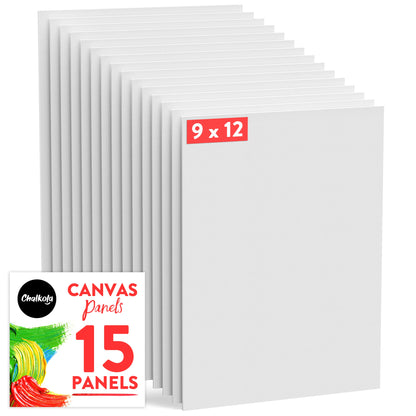 Painting Canvas Panels | 9x12 inch (15 Pack)