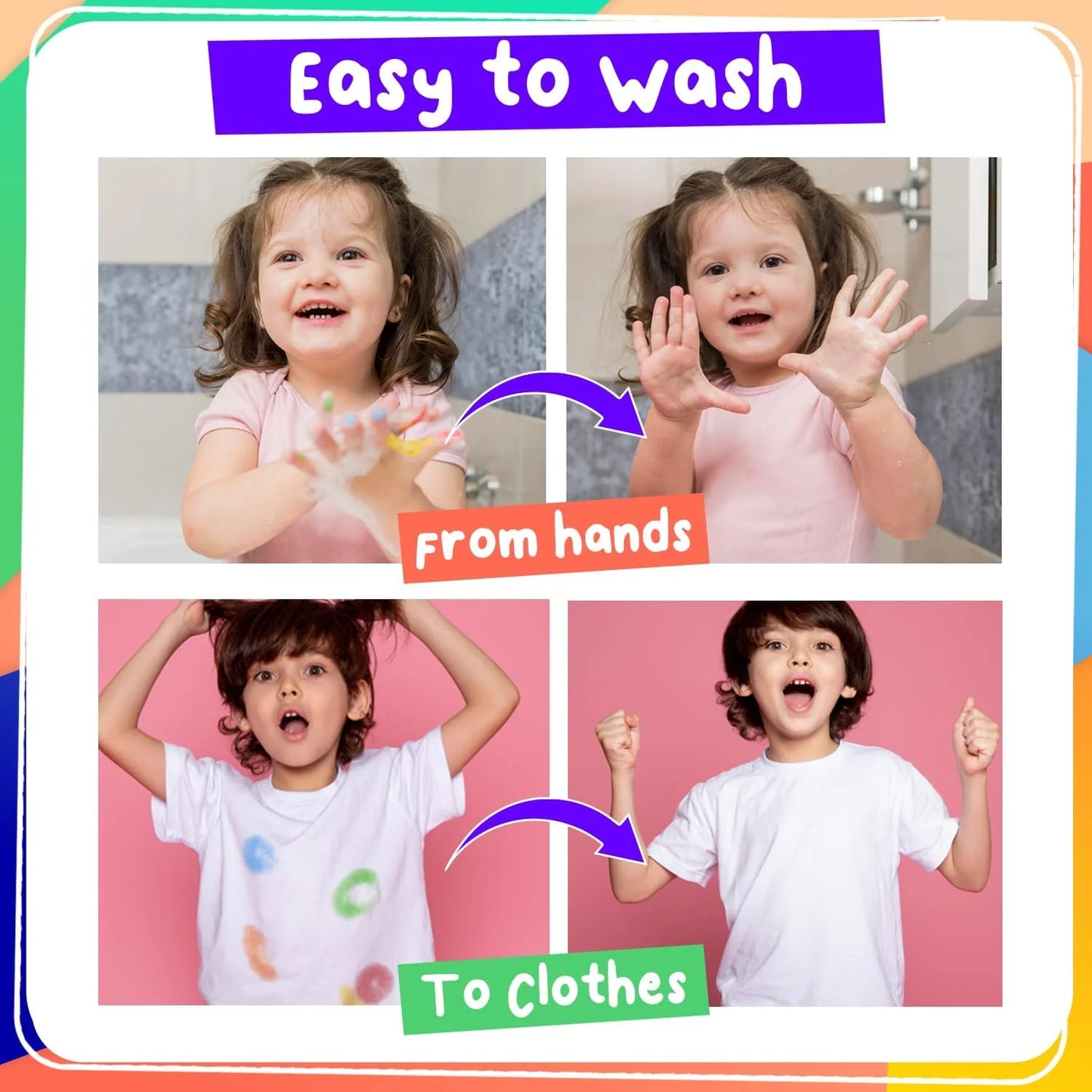 Chalkola 8 Washable Dot Markers for Toddlers