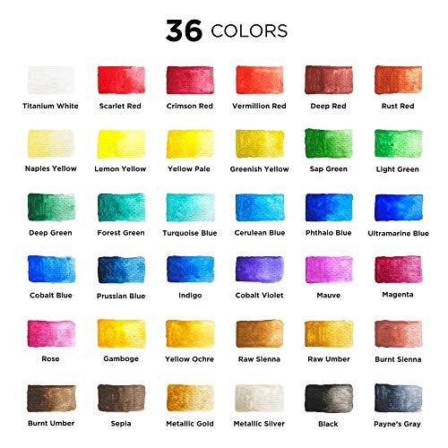 30 Acrylic Paint pens + 36 Watercolors + 28 Watercolor Brush Pens