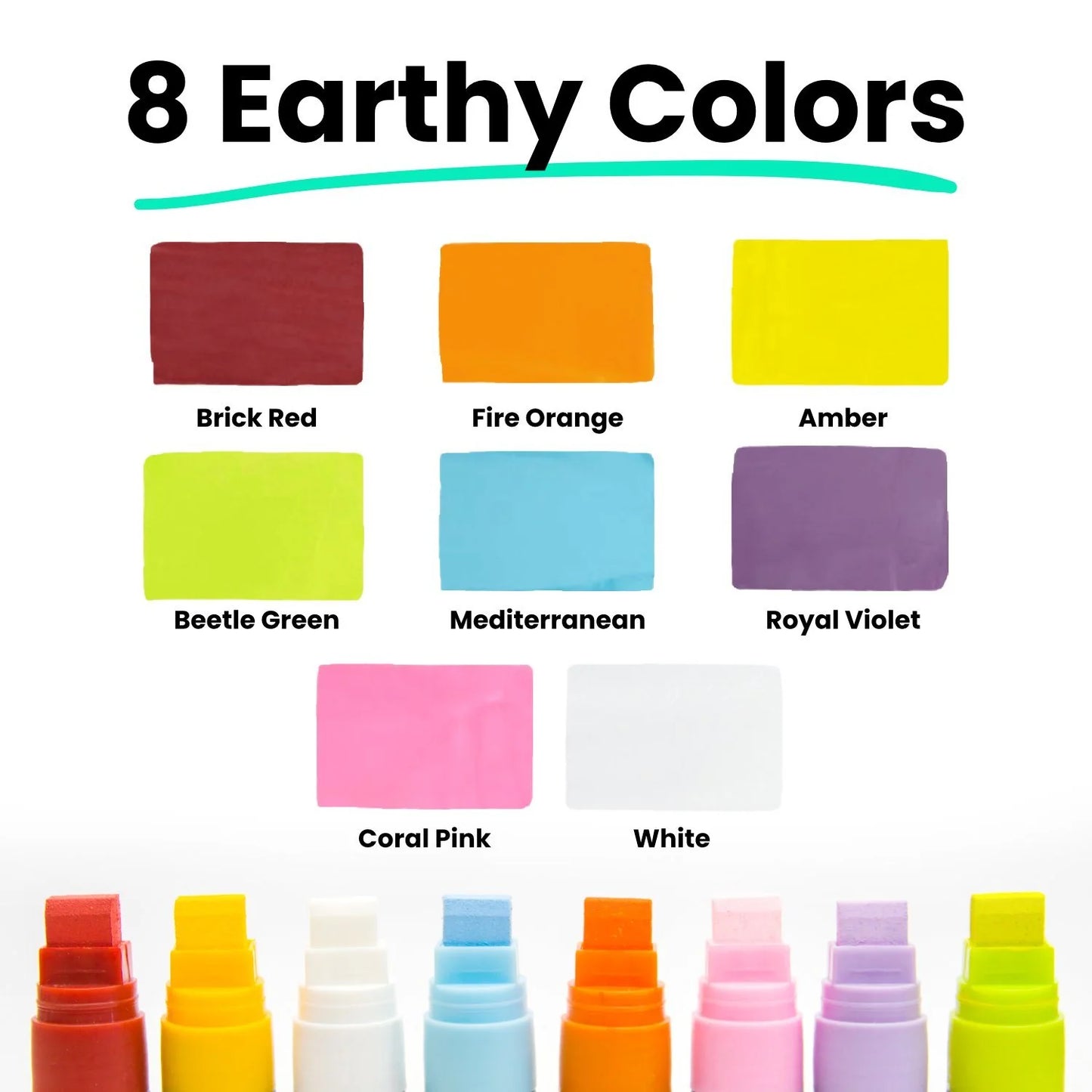 Bundle: Window Chalk Markers 15mm Nib - Neon & Classic Colors