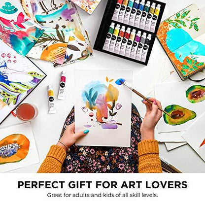 36 Watercolor Paint Set + 28 Waterbrush Pens