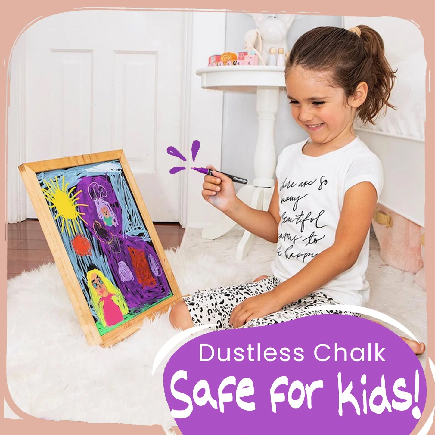 Liquid Chalk Markers with Gold & Silver - 6mm Reversible Nib | Pack of 10
