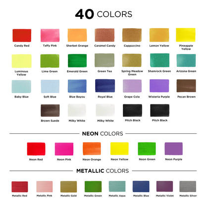 Bundle:  Acrylic Paint Pens - 6 White + 6 Black + 40 Multi-Color