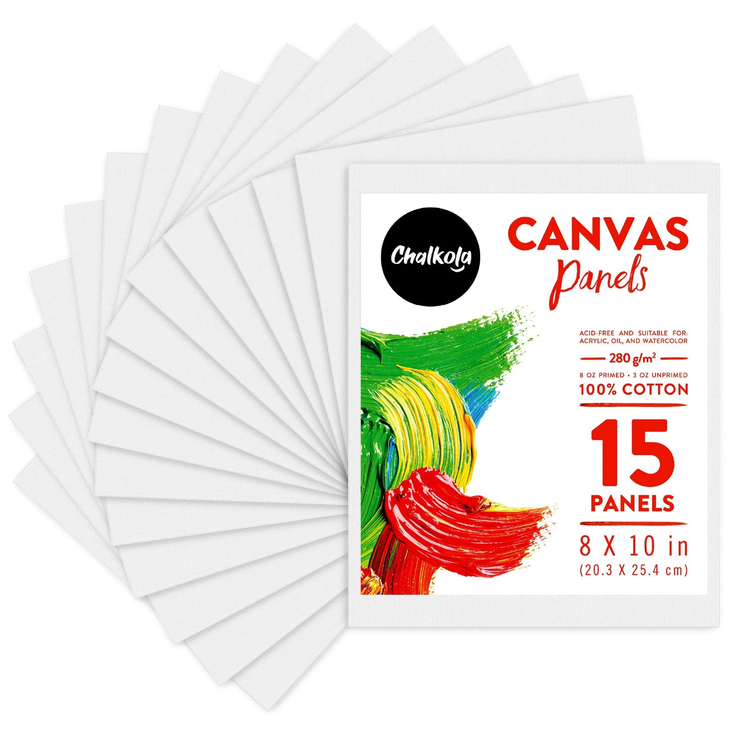 Artist's Bundle: 32 Acrylic Paint + 15 Canvas Panels