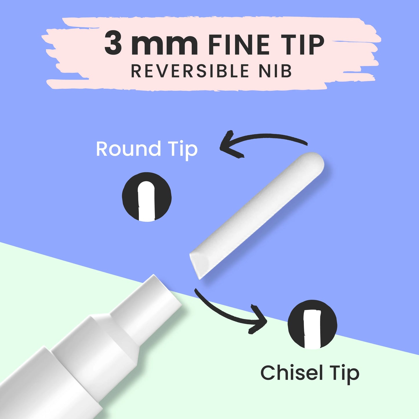 White Liquid Chalk Marker Pen (6 Pack)