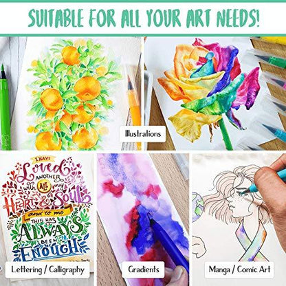 30 Acrylic Paint pens + 36 Watercolors + 28 Watercolor Brush Pens