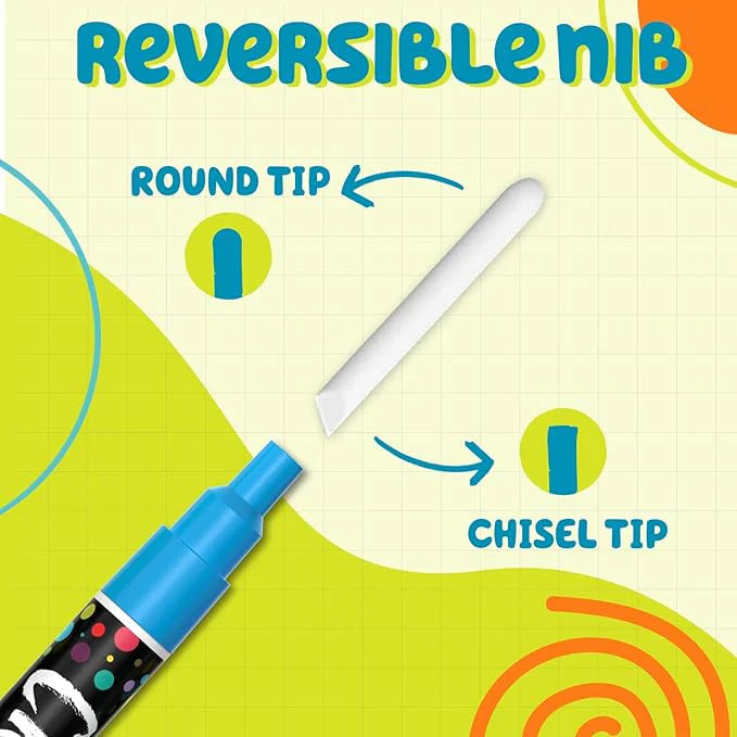 10 Fine Tip 3mm Chalk Markers