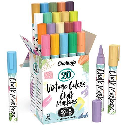 20 Chalk Markers + 20 Acrylic Markers Bundle