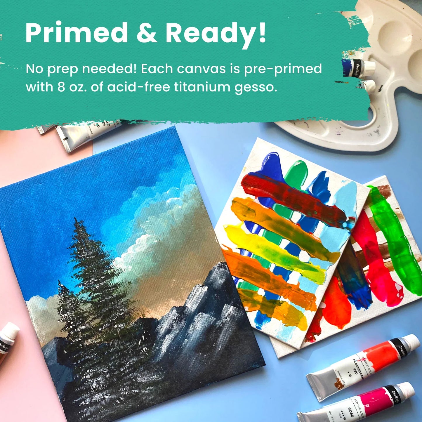 Painting Canvas Panels | 5x7 inch (15 Pack)