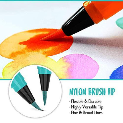 36 Watercolor Paint Set + 28 Waterbrush Pens